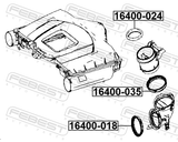 Febest 16400-018 Air Intake Hose Seal