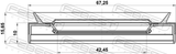 Febest 95PES-44671016C Drive Shaft Oil Seal 42.45X67.25X10X15.65