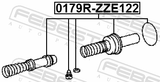 Febest 0179R-ZZE122 Brake Master Cylinder Repair Kit