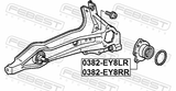 Febest 0382-EY8LR Rear Wheel Hub LH