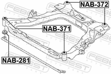 Febest NAB-371 Subframe Front Bushing