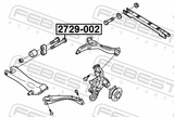 Febest 2729-002 Camber Adjusting Eccentric Bolt