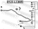 Febest 0123-LC80R Rear Stabilizer Link / Sway Bar Link