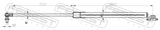 Febest 01117-008RH Tailgate Gas Strut Right