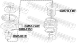 Febest BMSS-F48F Front Shock Absorber Mounting Assembly