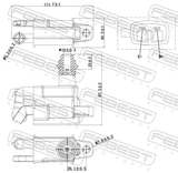 Febest 01640-011 Ignition Coil