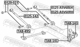 Febest 0129-021 Suspension Arm Bolt W/ Washer