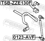 Febest TSB-ZZE130F Front Stabilizer Bar Bush D24
