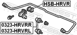 Febest HSB-HRVR Rear Stabilizer Bar Bush D21