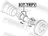 Febest KIT-TRFY Rear Axle Shaft Bearing Kit
