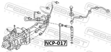 Febest NCP-017 Injector Oil Seal