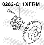 Febest 0282-C11XFRM Front Wheel Hub