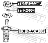 Febest TSD-002 Strut Bearing Washer