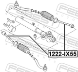 Febest 1222-IX55 Steering Tie Rod