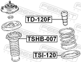 Febest TSHB-007 Front Shock Absorber Boot