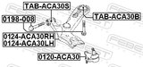 Febest 0124-ACA30LH Left Front Arm