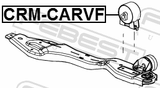 Febest CRM-CARVF Front Engine Mount
