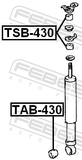 Febest TAB-430 Front Shock Absorber Bushing