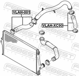 Febest VLAH-001 Intercooler Hose