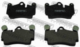 Febest 1701-Q7R Pad Kit, Disc Brake, Rear