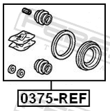 Febest 0375-REF Front Brake Caliper Repair Kit (Set For One Side)