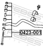 Febest 0423-001 Front Stabilizer Link / Sway Bar Link