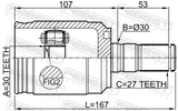 Febest 2211-SEL19LH Inner CV Joint Left 30X30X27