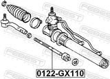 Febest 0122-GX110 Steering Tie Rod