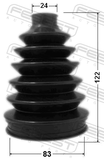 Febest 0317P-FD Boot Outer CV Joint Kit Pvc 83X122X24