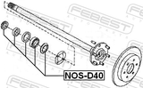 Febest NOS-D40 Kit For Rear Axle