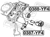 Febest 0388-YF4 Pulley Idler Timing Belt
