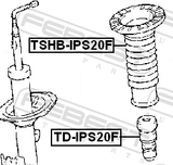 Febest TD-IPS20F Front Shock Absorber Jounce Bumper