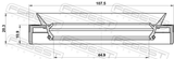 Febest 95MES-461071120C Drive Shaft Oil Seal 44.9X107.5X10.9X20.3