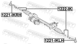 Febest 1221-IKRH Steering Tie Rod End Right