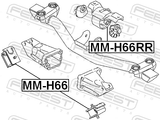 Febest MM-H66RR Rear Engine Mount (Hydro)