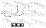 Febest 6796-002 Tow Hook