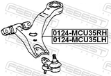 Febest 0124-MCU35LH Left Front Arm