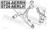 Febest 0724-AERLH Left Front Arm