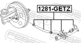 Febest 1281-GETZ Clutch Master Cylinder