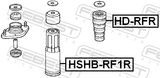 Febest HD-RFR Rear Shock Absorber Jounce Bumper