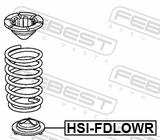 Febest HSI-FDLOWR Rear Spring Lower Seat