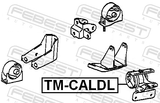 Febest TM-CALDL Left Engine Mount