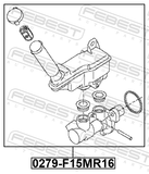 Febest 0279-F15MR16 Brake Master Cylinder