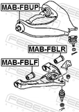 Febest MAB-FBUP Bushing, Front Upper Control Arm