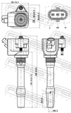 Febest 19640-002 Ignition Coil