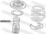 Febest BMSHB-F25F Boot With Jounce Bumper Front Shock Absorber