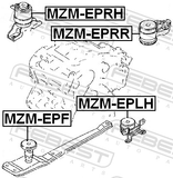 Febest MZM-EPLH Left Engine Mount