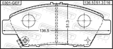 Febest 0301-GEF Pad Kit, Disc Brake, Front - Kit (With Anti Squeal Shim)