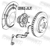 Febest 2082-JLF Front Wheel Hub