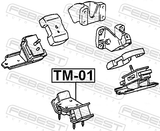 Febest TM-01 Rear Engine Mount